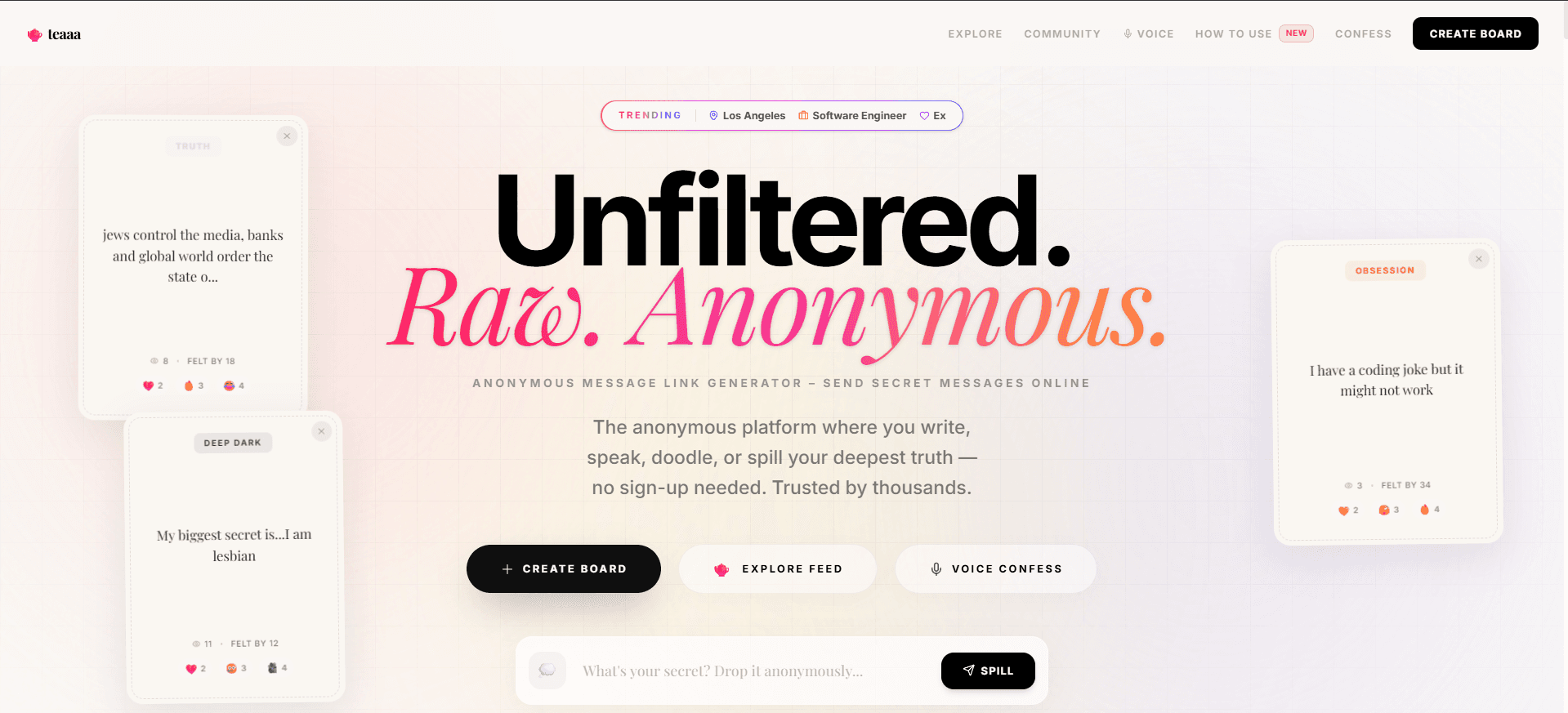 TeaaDrop — Home & drop flow
